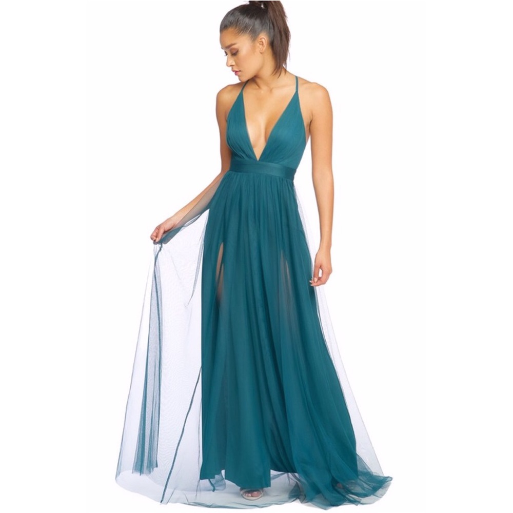 Almost out! Teal tulle maxi - Picture 4 of 5